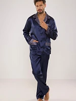 Pánske saténové pyžamo DE LAFENSE 939