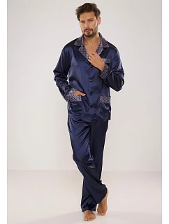 Pánske saténové pyžamo DE LAFENSE 939