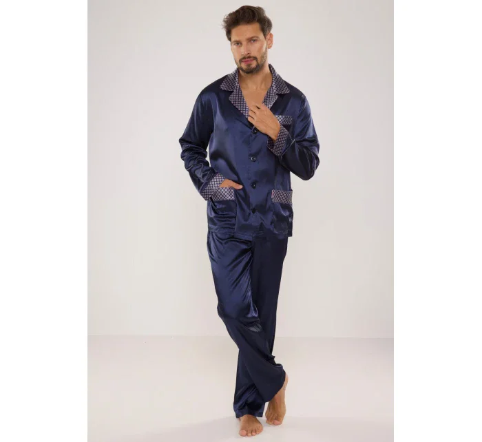 Pánské saténové pyžamo model 11329360 - De Lafense
