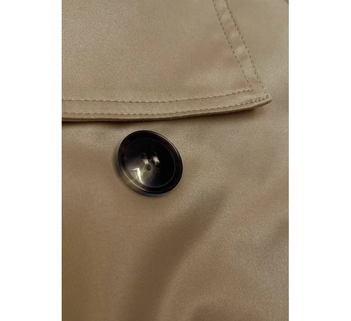 Tmavobéžové sako s podšívkou a klopami (1802#-5) Tmavobéžové sako s podšívkou a klopami (1802#-5)