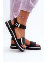 Damskie Sandały Na Platformie Big Star NN274778 Czarne Damskie Sandały Na Platformie Big Star NN274778 Czarne