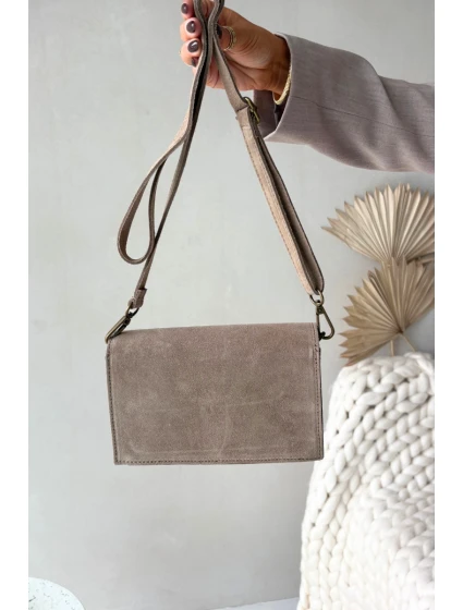 Batoh z přírodního semiše béžový Mirine