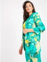 Dámské sako DHJ MA tyrkysové model 17445444 - FPrice Dámské sako DHJ MA tyrkysové model 17445444 - FPrice