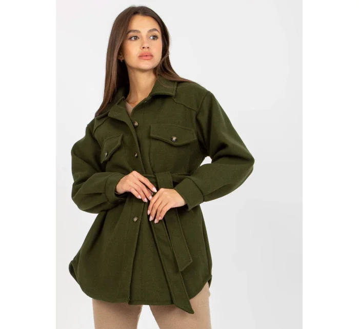 Dámsky kabát EM PL 2939 85 khaki