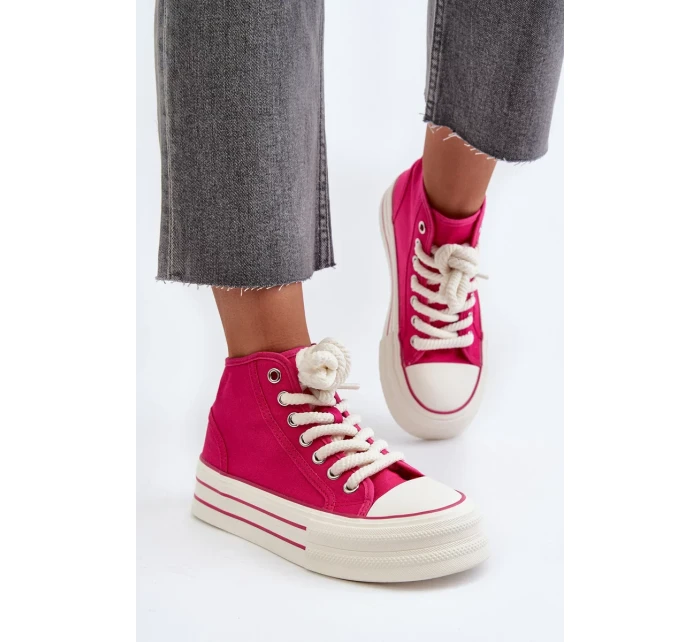 Dámské Tenisky na platformě Fuchsia Aineri Dámské Tenisky na platformě Fuchsia Aineri