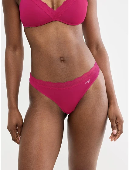 Tanga, 2 ks GO Blush String 2P – Berry – SLOGGI Tanga, 2 ks GO Blush String 2P – Berry – SLOGGI
