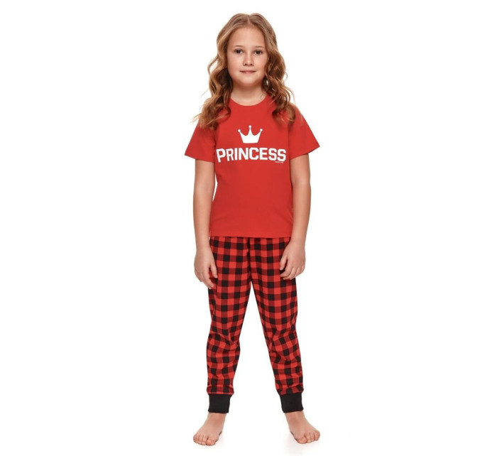 Dievčenské pyžamo Princess II červené