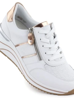 Dámske kožené tenisky na podpätku Remonte D0T04-80