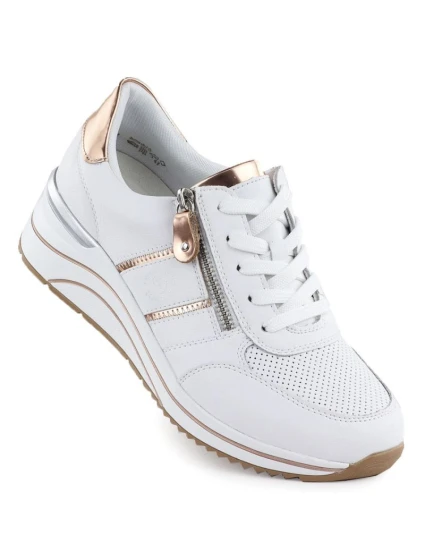 Dámske kožené tenisky na podpätku Remonte D0T04-80 Dámske kožené tenisky na podpätku Remonte D0T04-80