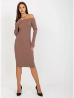 Dámske šaty EM SK 674 hnedé Dámske šaty EM SK 674 hnedé
