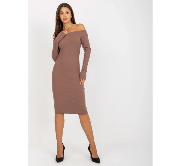 Dámske šaty EM SK 674 hnedé Dámske šaty EM SK 674 hnedé