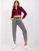 Džínsové nohavice MR SP 255.56P tmavo šedá