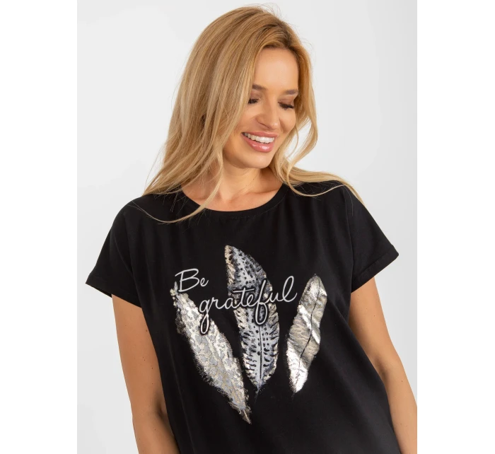 Bluzka RV BZ model 18604792 czarny - FPrice Bluzka RV BZ model 18604792 czarny - FPrice