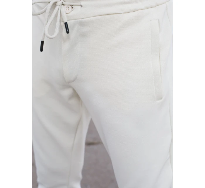 Pánské kalhoty Dstreet v barvě ecru model 21975604 - FashionStreet Pánské kalhoty Dstreet v barvě ecru model 21975604 - FashionStreet