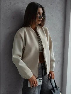 Béžová dámská zateplená mikina typu bomber model 20905710 - Moon