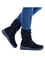 RIEKER W RKR130 zateplené kožené čižmy RIEKER W RKR130 zateplené kožené čižmy