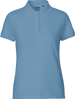 Neutral O 22980 Dámske polo tričko z bio bavlny 77.2280 dusty indigo
