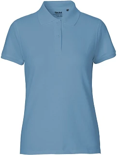Neutral O 22980 Dámske polo tričko z bio bavlny 77.2280 dusty indigo