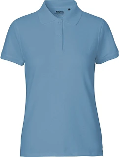 Neutral O 22980 Dámske polo tričko z bio bavlny 77.2280 dusty indigo
