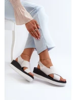 Kožené Sandály Na Bílé model 21659203 - Zazoo