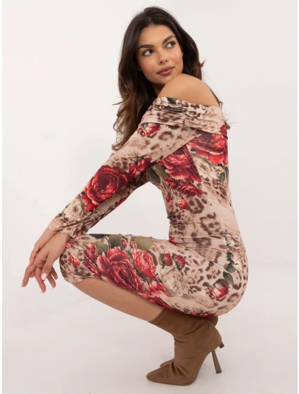 Šaty DHJ SK 18688 1.52 béžová