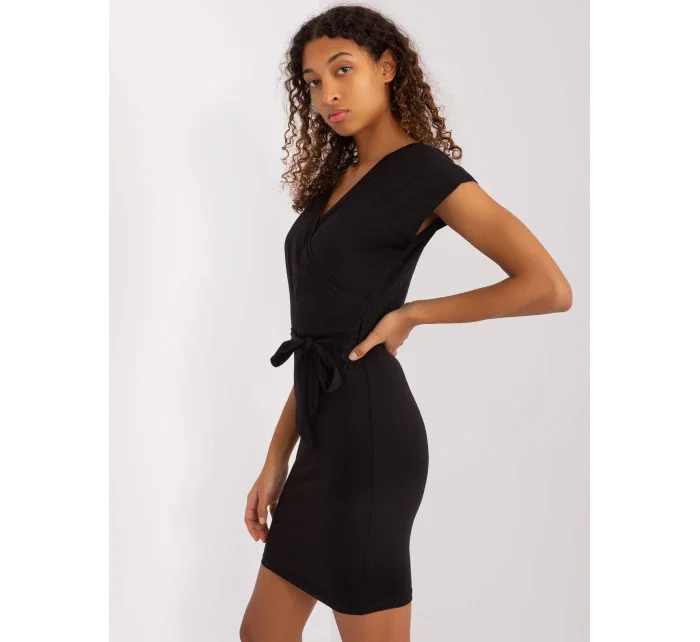 Sukienka RV SK model 19381314 czarny - FPrice Sukienka RV SK model 19381314 czarny - FPrice