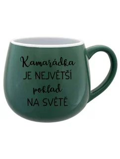 Kamarátstvo je najlepší koktail na svete - zelený keramický hrnček 300 ml