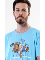 Pánská noční košile s krátkým rukávem Boss