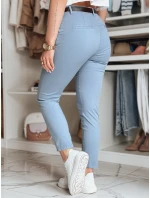 Dámské kalhoty slim fit s páskem modrá Dstreet model 21986476 - FashionStreet Dámské kalhoty slim fit s páskem modrá Dstreet model 21986476 - FashionStreet