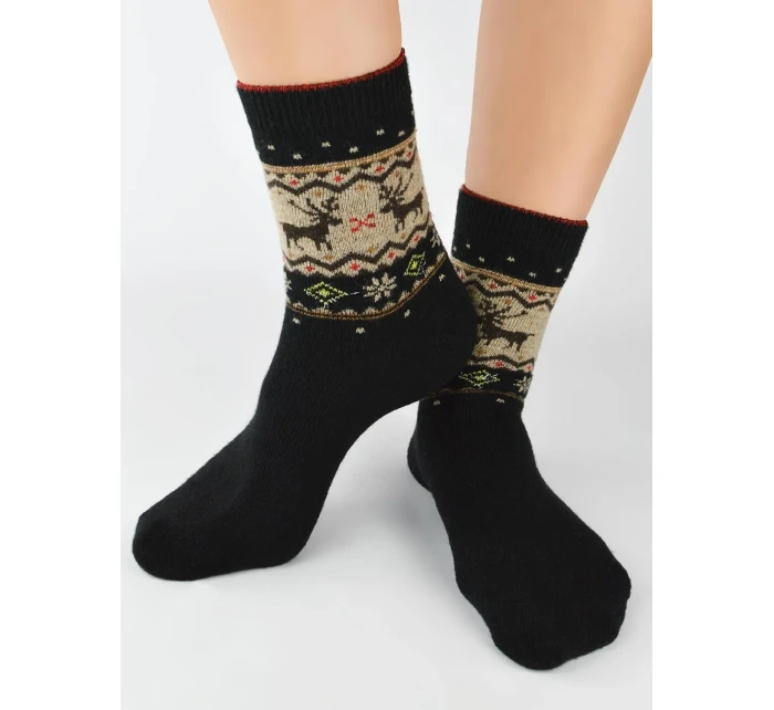 Noviti SW011 Vlnené ponožky so sobom 36-41