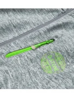 Šedo-limetková dámska športová bunda typu "softshell" (DW-21605) Šedo-limetková dámska športová bunda typu "softshell" (DW-21605)