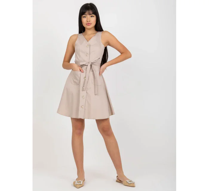 Dámske šaty LK SK 508253 šaty.44P béžová - FPrice