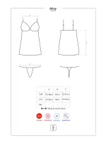 Fantastická košieľka Aila chemise - Obsessive Fantastická košieľka Aila chemise - Obsessive