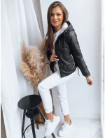 Dámska bunda FLUFFY black FashionStreet TY3586