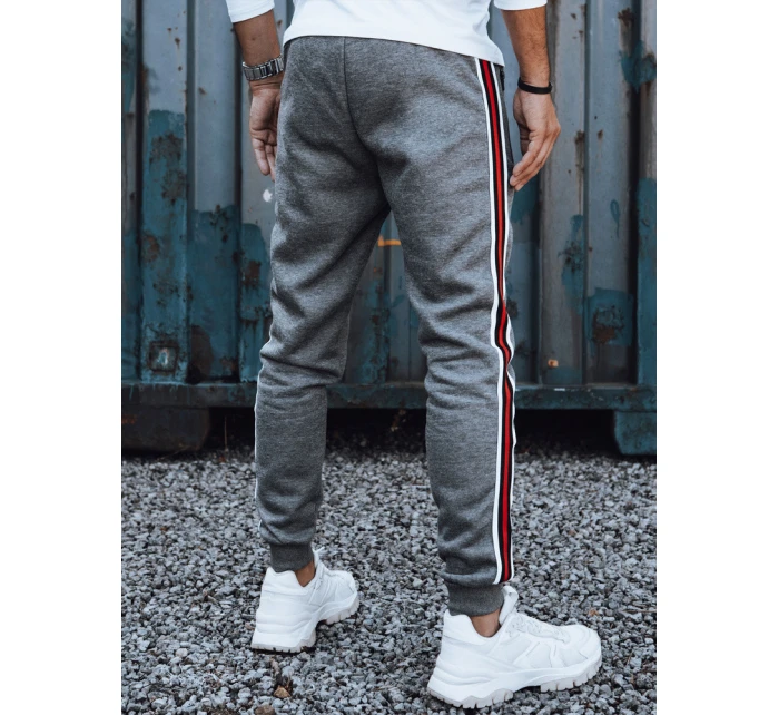 Pánske antracitové tepláky FashionStreet UX4425