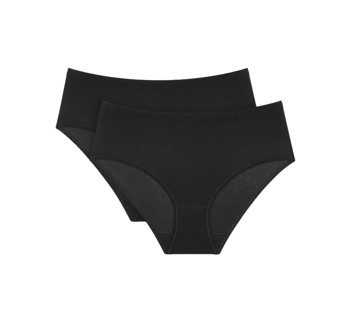 Dámske tričko Sense Of Cotton Midi 2P - BLACK - black 0004 - TRIUMPH Dámske tričko Sense Of Cotton Midi 2P - BLACK - black 0004 - TRIUMPH