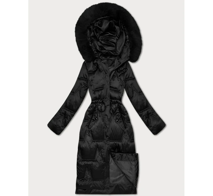 Zimowa kurtka damska ze w  czarna model 21731646 - S'WEST