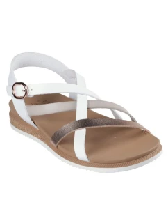 Dámske sandále Skechers Bobs Desert Kiss Low - Peak Rank W 114709-WHT