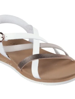 Dámske sandále Skechers Bobs Desert Kiss Low - Peak Rank W 114709-WHT
