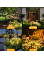 SOLÁRNE SVIETIDLO DÚCHADLO STROM OHŇOSTROJ 72CM 60 LED