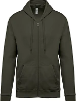 Kariban K 479 Mikina s kapucňou 20.K479 tmavá khaki