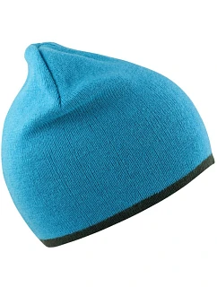 Result Headwear RC 046X Obojstranná pletená čiapka 28.046X aqua/šedá