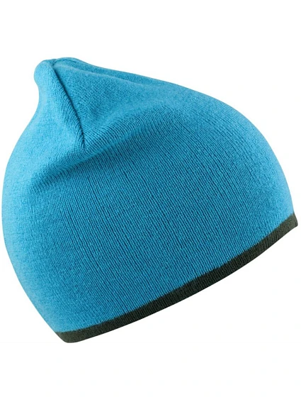Result Headwear RC 046X Obojstranná pletená čiapka 28.046X aqua/šedá Result Headwear RC 046X Obojstranná pletená čiapka 28.046X aqua/šedá