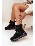 Semišové Zimní Boty Pro S Kožíškem Big Star Černé model 21706015 - Big Star Shoes
