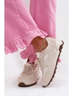 Dámské kožené semišové tenisky MK61-0705 šedé