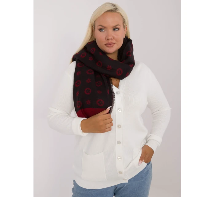 Šatka AT SZ 1701.61 čierno-červená