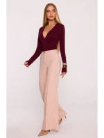 M875 Široké nohavice - béžové