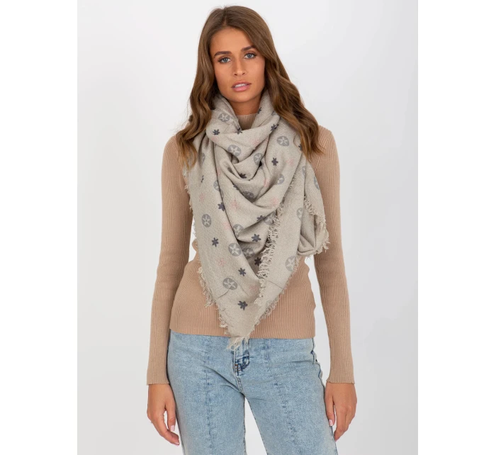 Dámský šátek AT CH  Šedá vzor  model 21734775 - FPrice