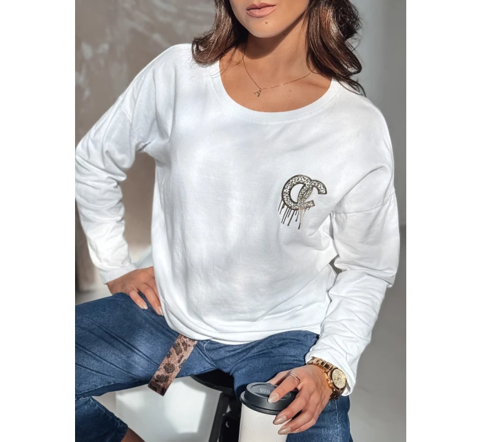 Dámska blúzka oversize ICONIQ biela FashionStreet RY2694