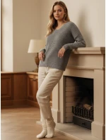 dámský svetr světle šedý Dstreet model 21982724 - FashionStreet